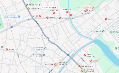 飲食店も沢山(^^♪車ならもっと沢山のお店に行けますね♪
