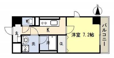 東向き7.2帖のお部屋です