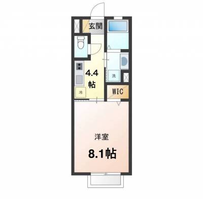 長野県松本市 ウィズハイム沢村101の間取り図