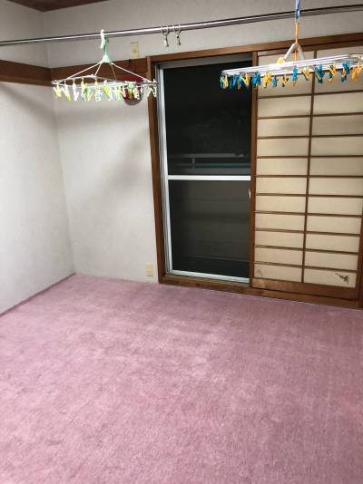 和室6畳 洗濯物が干せます、ベランダにも干せます