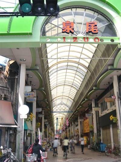 泉尾商店街が目の前！