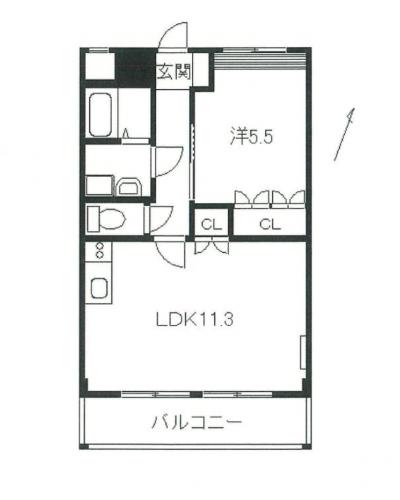 和歌山県和歌山市 リラハウス205の間取り図