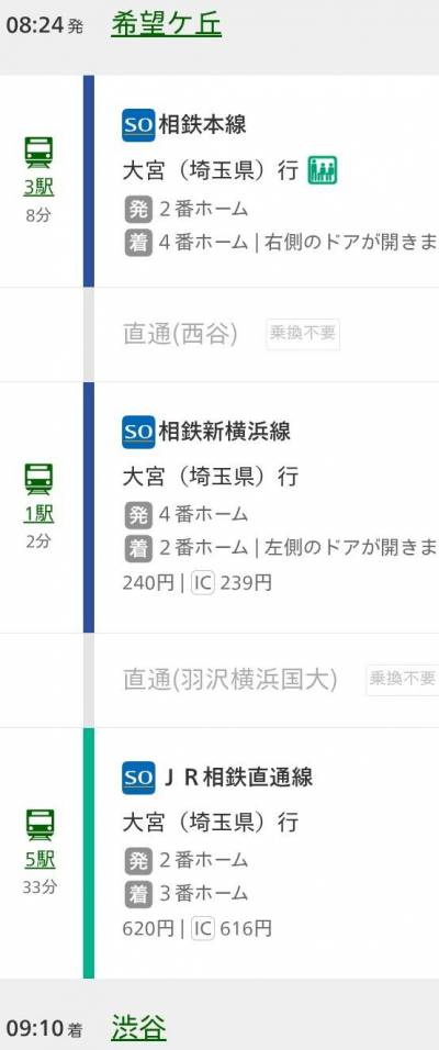JR渋谷直通運転♪