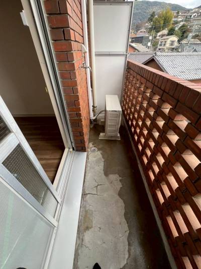 広々としたバルコニー