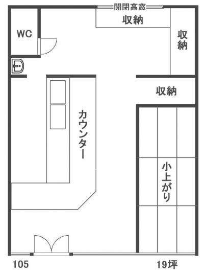 福島県いわき市 グランうらべ105の間取り図