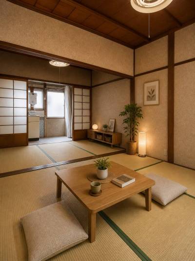 ステージング写真ですので家具は入居時ついておりません。