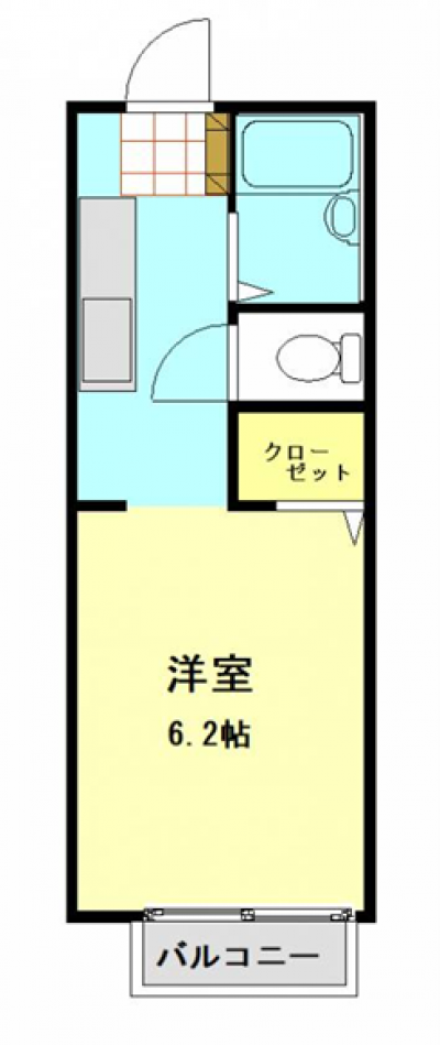 茨城県常陸太田市 ドミール太田Ｃ102の間取り図