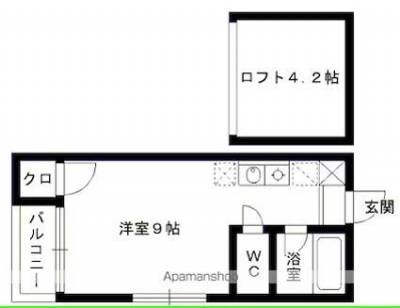 綺麗な室内にバストイレ別、大容量の収納もあります。