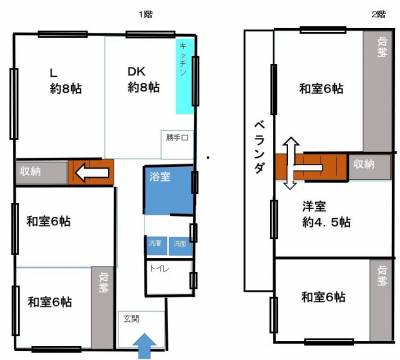 兵庫県神戸市北区 神戸市北区戸建の間取り図