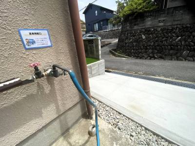 【洗車用水道のおかげで、時間もコストも経済的】