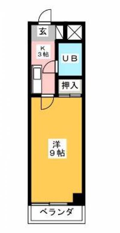 三重県鈴鹿市 リパルティーレ鈴鹿306の間取り図