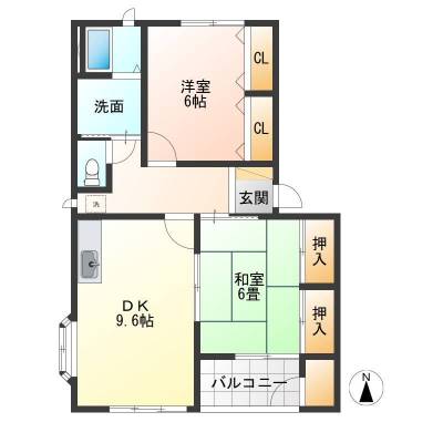 リビングダイニングは9.6帖とかなり広いです！