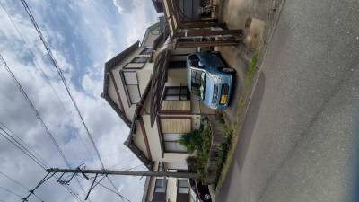 カーポート付き駐車場、広いスーペースで楽々駐車