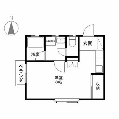 長野県長野市 「ハイツ桜枝町」信大教育学部まで徒歩3分♪201の間取り図