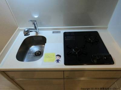 ２口ガスコンロ付きキッチンです