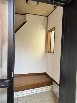 玄関を開けたところ