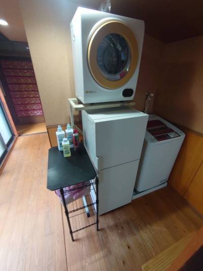 乾燥機があるので全天候OK!