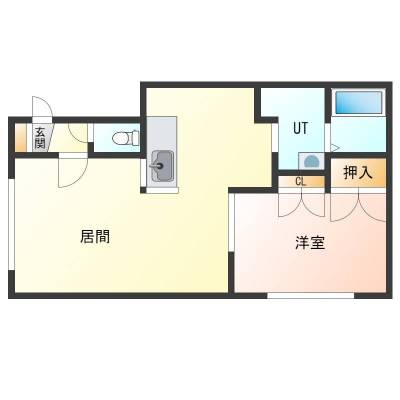 北海道旭川市 曙プレジデント105の間取り図