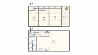 広々3DLK♪収納もたっぷり♪
