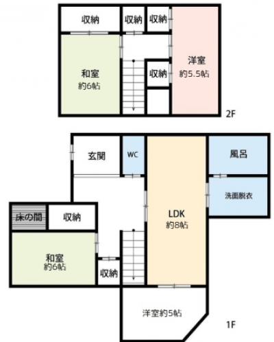 奈良県生駒郡三郷町 生駒郡三郷町戸建の間取り図