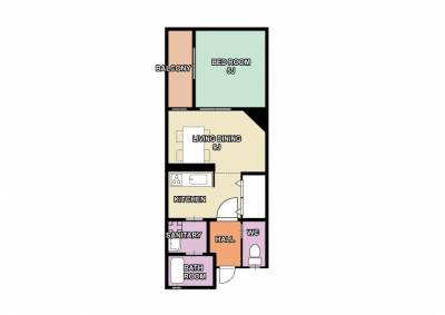 【中庭付きの１ＬＤＫ】