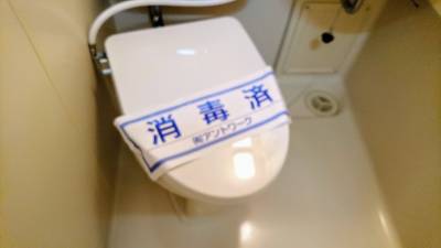 無電源洗浄便座が付いています。