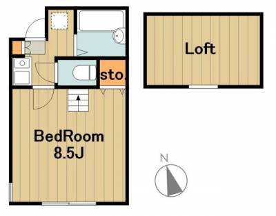 神奈川県相模原市緑区 ラ・シャンス東橋本第3ー2号棟202の間取り図