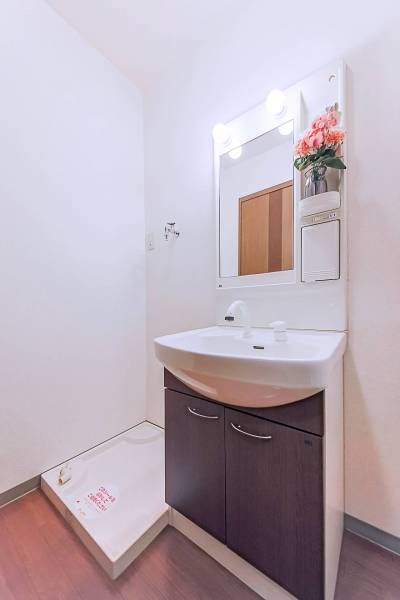 嬉しいシャンプードレッサー♪室内洗濯機置き場♪