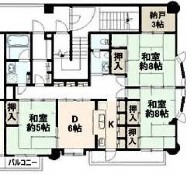 福島県いわき市 グランうらべ200の間取り図