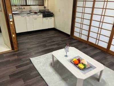 DKは、クッションフロアでリフォーム済