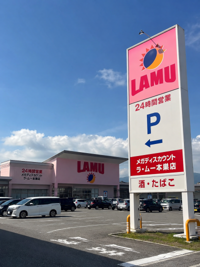 24時間営業のラ・ムー本巣店
