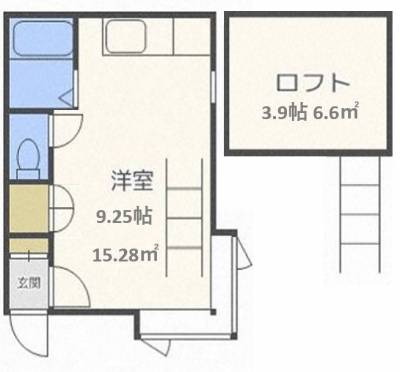 北海道札幌市白石区 メイプルタウン203の間取り図