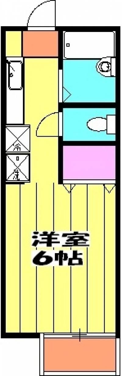 南向きで窓の外は鎮守の森