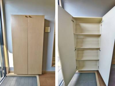 大きなシューズクローク