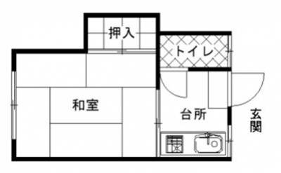 三原堂ビル403（神奈川県川崎市川崎区）の間取り図