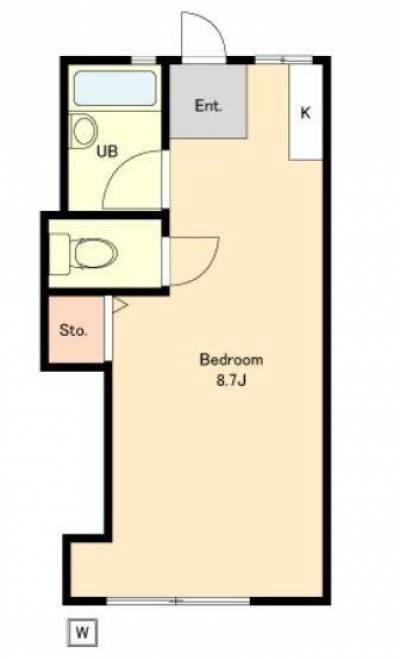 バストイレ別のゆったりとした広めのお部屋。
人気の部屋です。