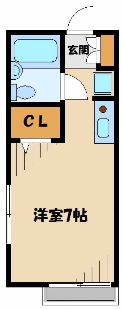 東京都西東京市 アネックスベル102の間取り図