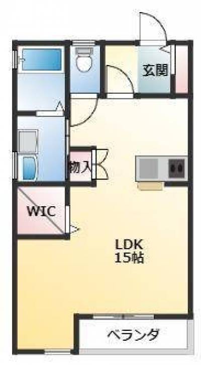埼玉県北足立郡伊奈町 ONE’S上尾EAST102の間取り図