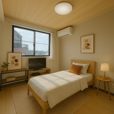 おしゃれな雰囲気のワンルームです！
(家具はイメージです)