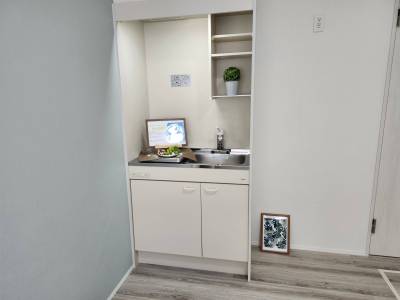 IHの収納万全のキッチン