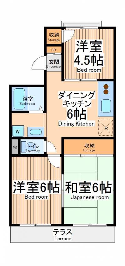 住みやすい3DK