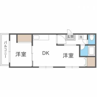 北海道札幌市豊平区 サルーン417301の間取り図