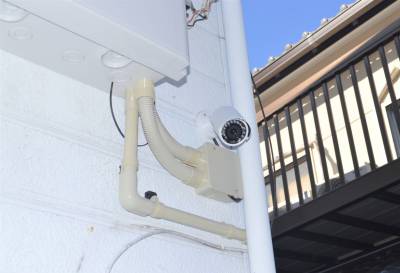 防犯カメラで不審者チェック