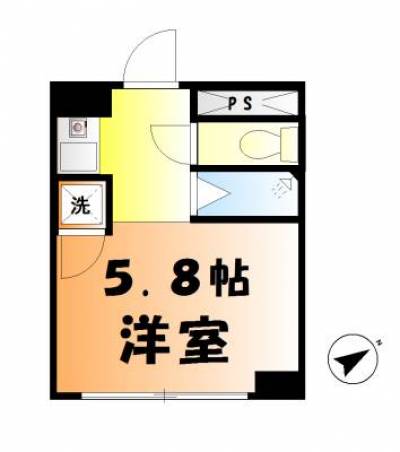 東京都杉並区 コーポ南荻窪308の間取り図