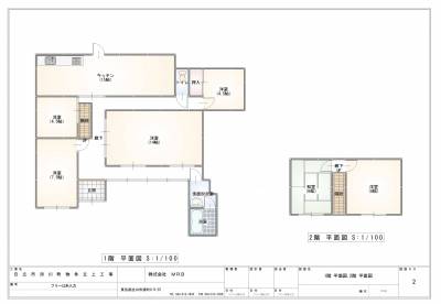 茨城県日立市 ✨敷金礼金ゼロ ✨ペット多頭飼いOK 5DK戸建ての間取り図