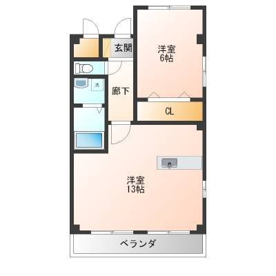 使い勝手のいいリビングと寝室とセパレート型♪※201は反転