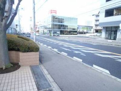 物件前面道路は水戸駅北口直通の大通りに面しています！