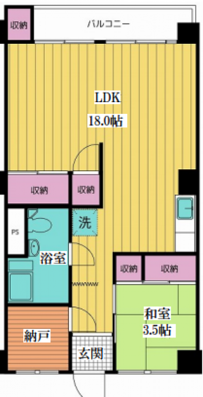 千葉県松戸市 リンデンハイム白山108の間取り図