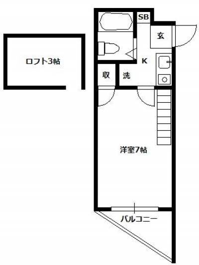 ジュネエトワールみずほ台303（埼玉県富士見市）の間取り図