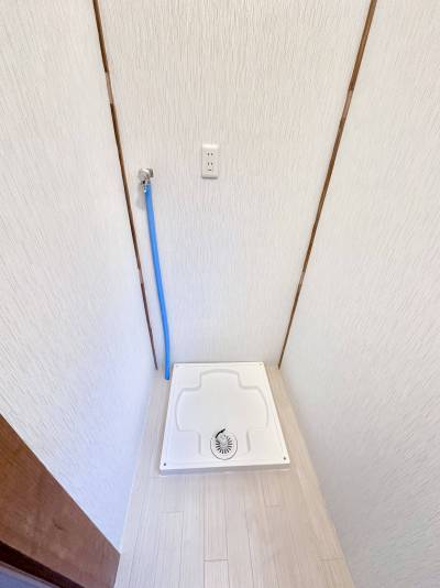 独立した室内洗濯機置き場